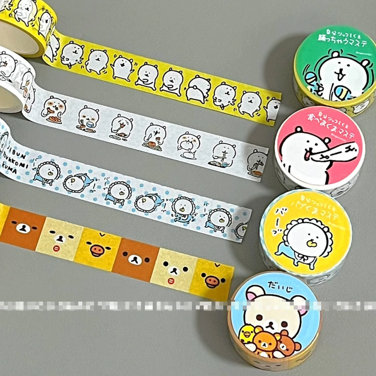 

Новый стиль мультяшной шутки, медведя и васи, рулоны ленты для планировщика, упаковка для карточек, украшение для планировщика, лента для коллажа, подарки