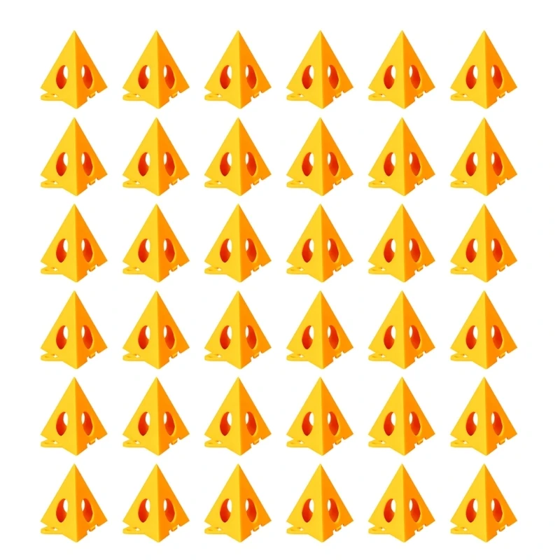  36Pcs Pyramid Painting Stands Plastic Mini Paint Stand Painting Triangle Stand Set High Strength Canvas Support