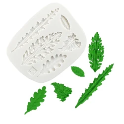 Leaves Shapes Silicone Sugarcraft Mould, Fondant Cake Decorating Tools Bakeware