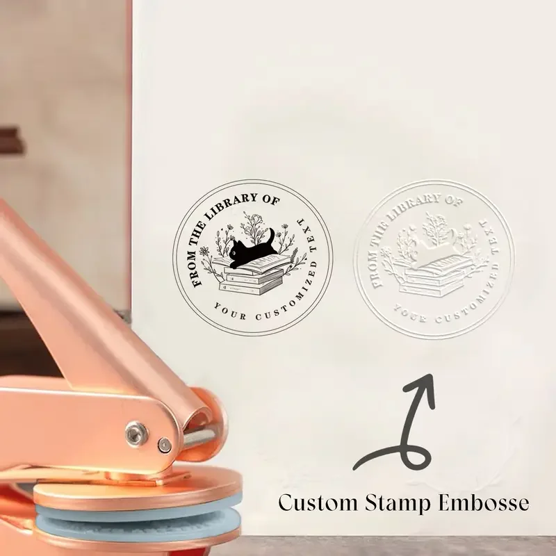 

Индивидуальный тисненый штамп, персонализированная печать для тиснения книг, свадебное приглашение, логотип, тиснение, бумажные штампы