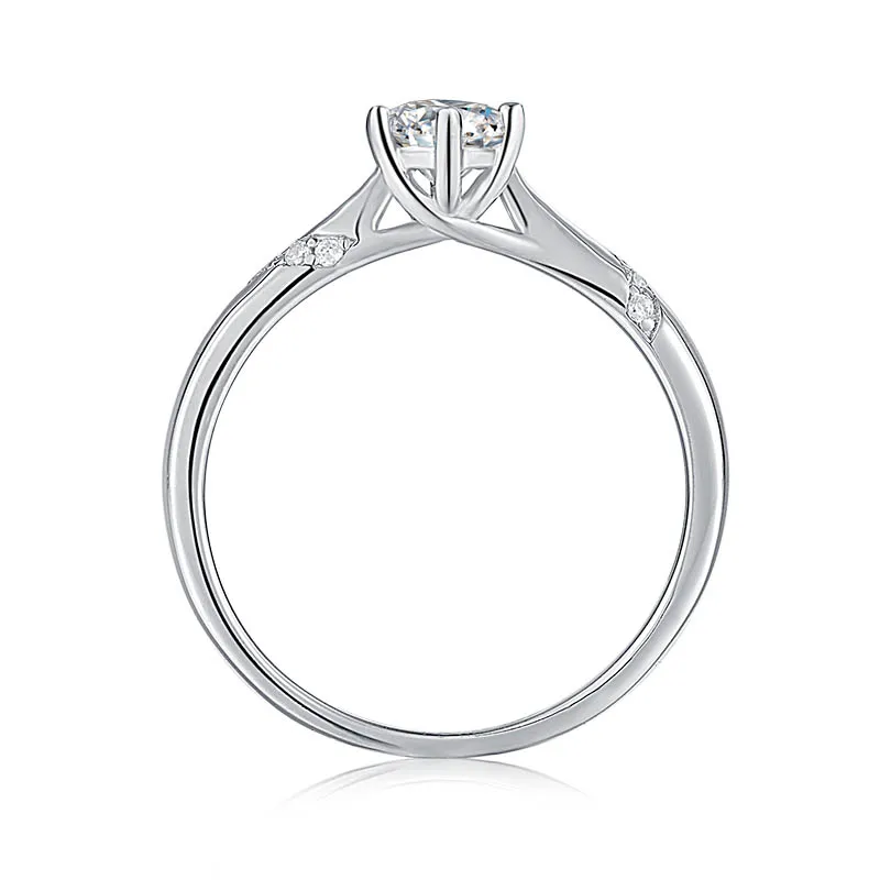 Gica Gema Real 1-3 Carat Moissanite Diamond Rings For Women Fine Jewelry 925 Sterling Silver Engagement Wedding Lady Anillo