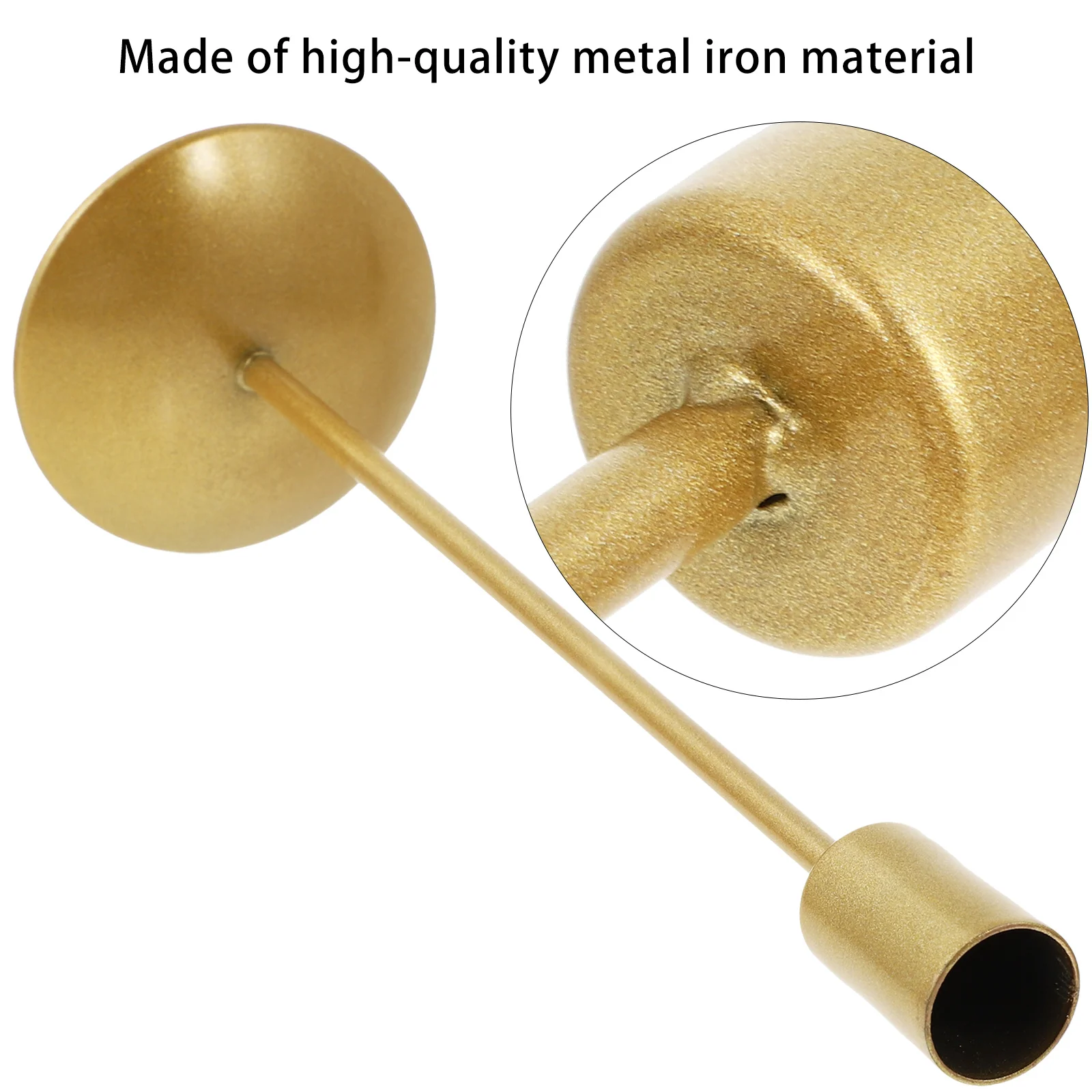 

1Pcs Metal Candlestick Decorative Holder Romantic Atmosphere Decoration for Living Room Coffee Table Holiday Home Decor