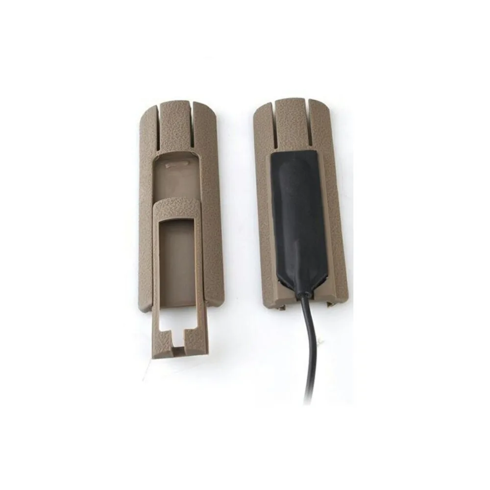 

M4 fish bone Jinming MK18 wood protection Wire control element PEQ flashlight mouse tail switch slot guide rail