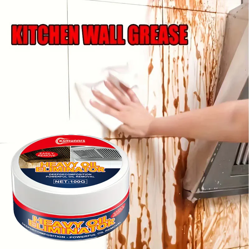 Powerful Grease Cleaner Remover Descaling Black Stain Removal Polishing Paste for Corroded Whitened Surfaces - Kitchen Appliance