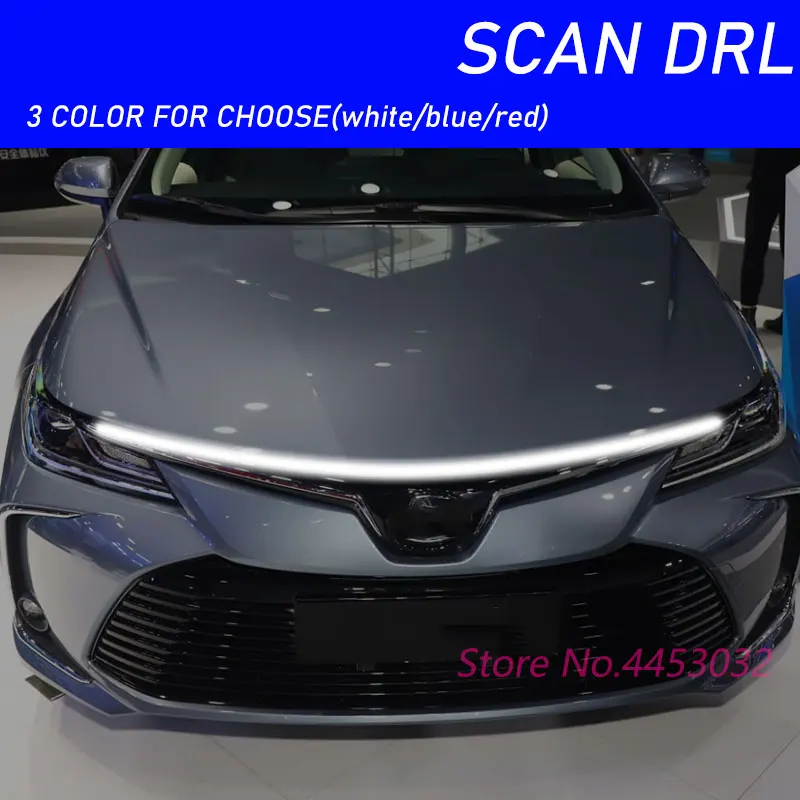 59 Inch DRL For Toyota Corolla 2019-2025 Car Hood Light Auto Scan Starting LED Strips Welcome Light Flexible Headlights 12V