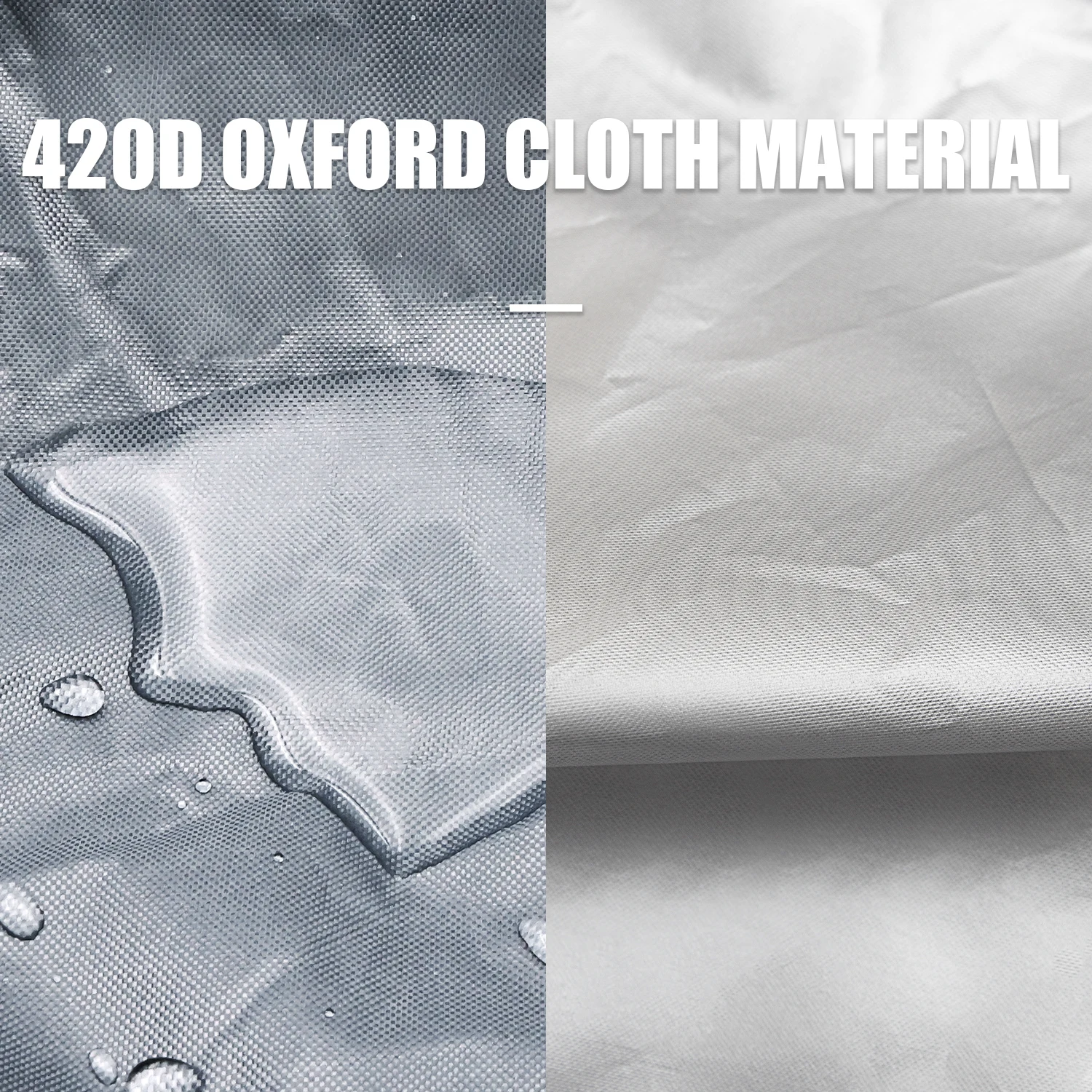 KOETSU 420D غطاء قارب مطاطي مضاد للبهتان ومقاوم للتمزق من الدرجة البحرية غطاء قارب قابل للنفخ غطاء قارب فضي #4