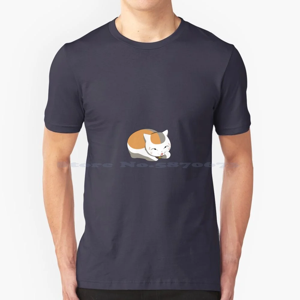 Nyanko Sensei2 T Shirt 100% Cotton Tee Natsume Yuujinchou Natsume Yujincho Natsumes Book Of Friends Nyanko Cat Madara