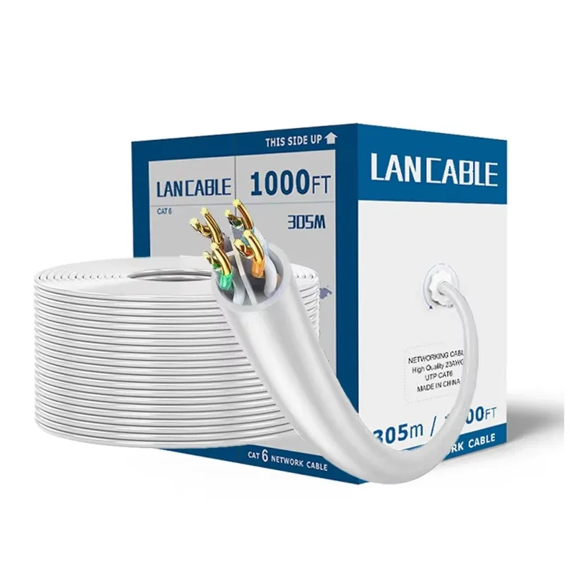 

【From China】SIPU Best Quality Cable Manufacturers 23 AWG UTP Cable CCA Cat5e Cat6 Network Lan Cable 305M 1000ft With CE