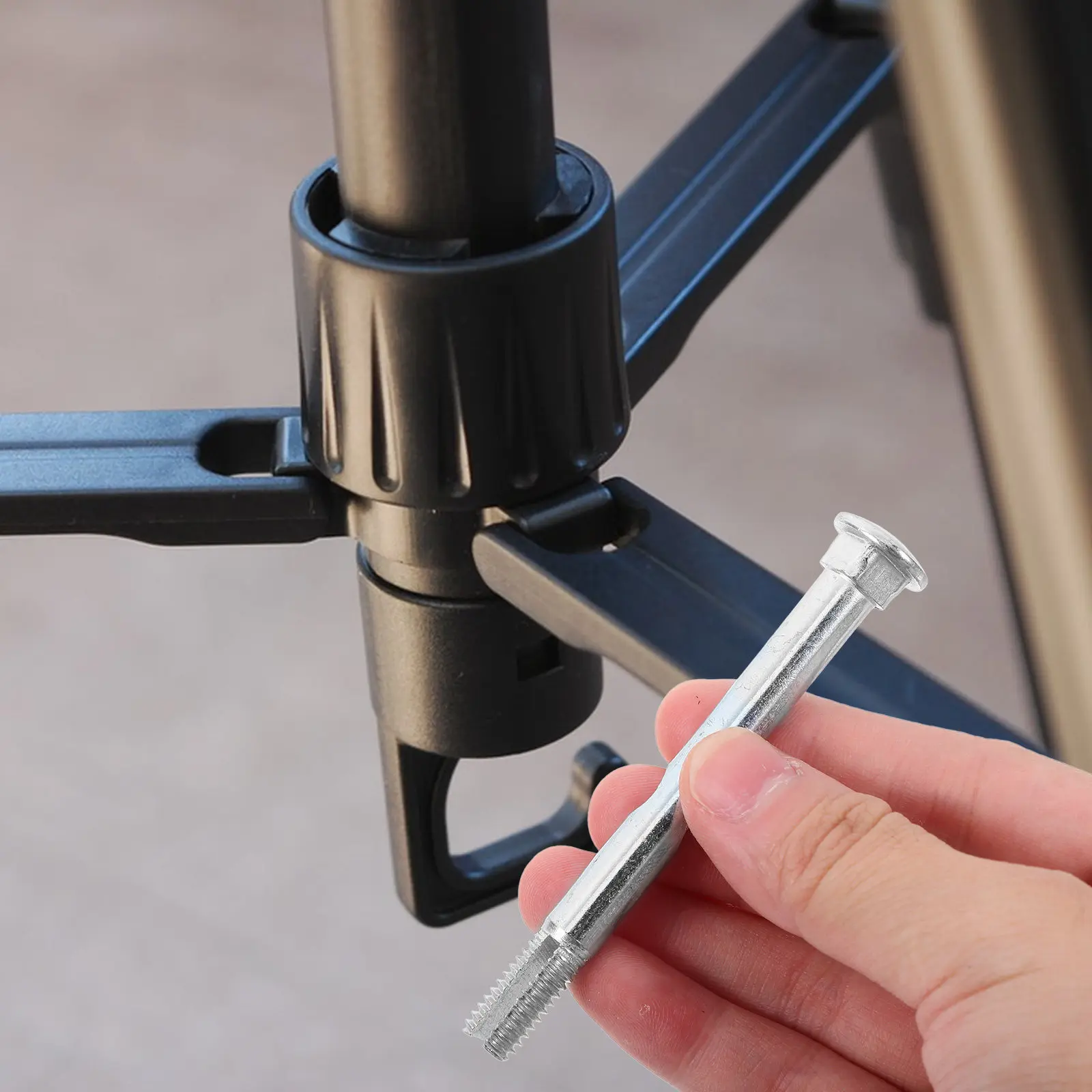 

Усиленный стальной стержень-рукоятка для садового зонта, запасная часть, простая в использовании, для уличного зонта-парасольки