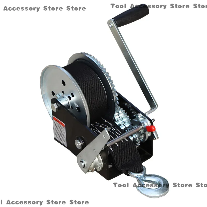

2500 Lb Two-Way Self-Locking Portable Hoist Heavy Duty Hand Winch