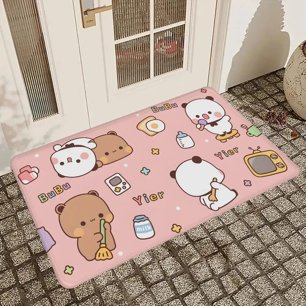 Cute Bubu DuduS Floor Mat INS Style Soft Bedroom Floor House Laundry Room Mat Anti-skid Household Carpets
