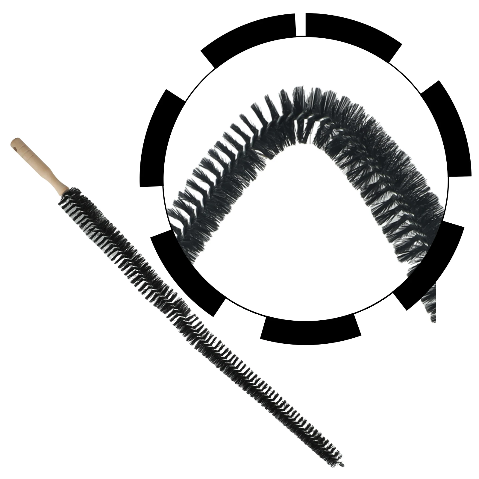 For Heating Maintenance Bendable Cleaner Wooden Handle Cleaner Easy To Clean Easy To Store Ensures Proper Airflow