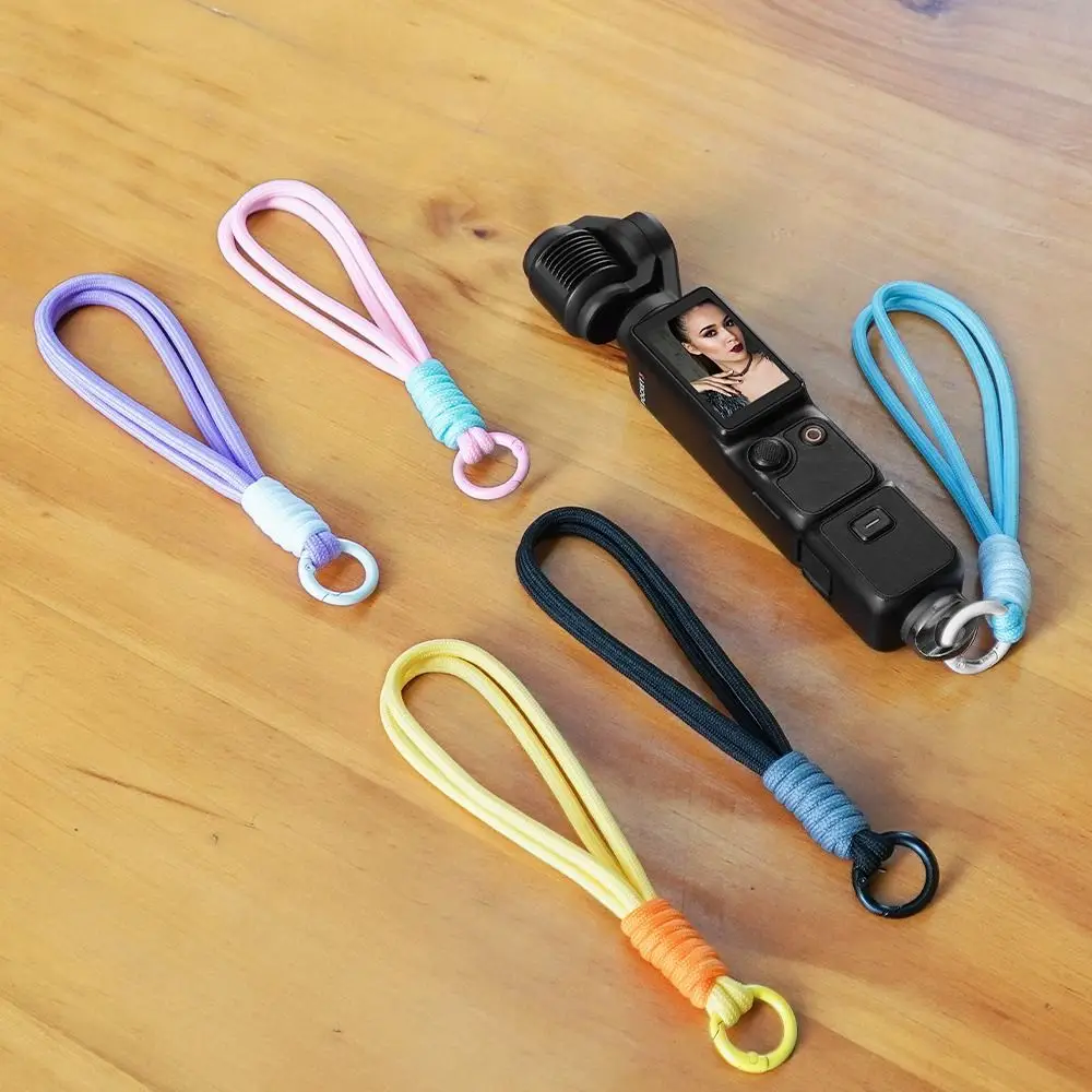 Colorful Nylon Wirst Strap Handheld Accessories Hand Lanyard with 1/4 Screw Wristband for DJI Osmo Pocket 3 Gimbal Camera