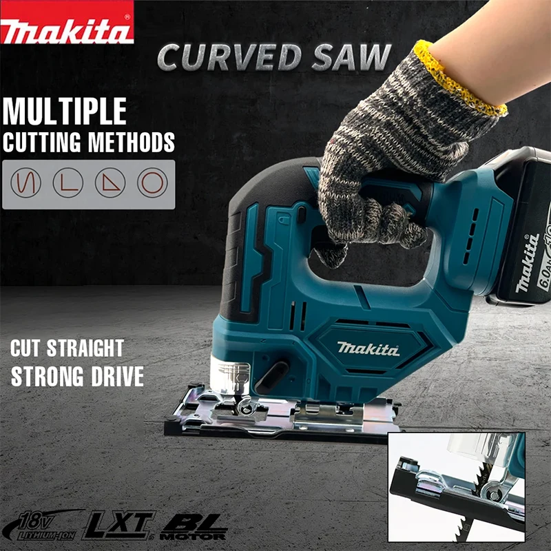 

Original Makita DJV184Z Brushless Jig Saw Cordless 18V Lithium LXT Top Handle 340W Electric Saw Power Tools Wood DJV182Z