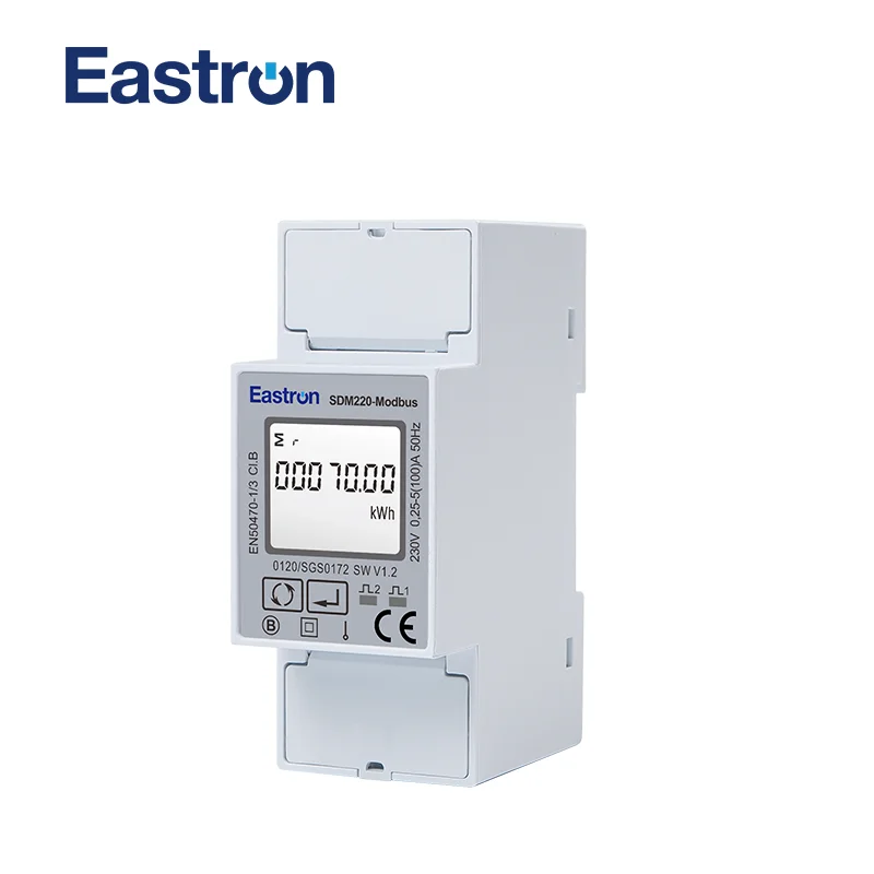 SDM220Modbus MID, 0,25~5(100)A 220V/230V 50Hz/60Hz, Single Phase KWH Watt Hour Power Energy Meter,with Modbus RTU,MID