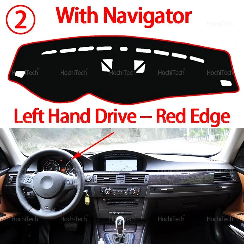Armaturenbrett-Abdeckung, rutschfeste Matte, Schutzpolster, Auto-Sonnenschutz, Teppich, Armaturenbrett-Abdeckung für BMW 3er E90 E91 E92 E93 2006–2011 – Detail 12