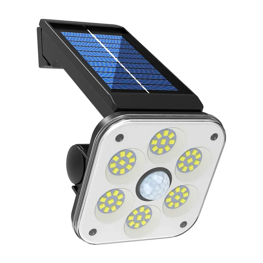 Outdoor Solar Powered Porch Lights with 2400mAh Battery, Wall Mount Security Lighting, 48SMD, 54SMD, 54COB, 32LED