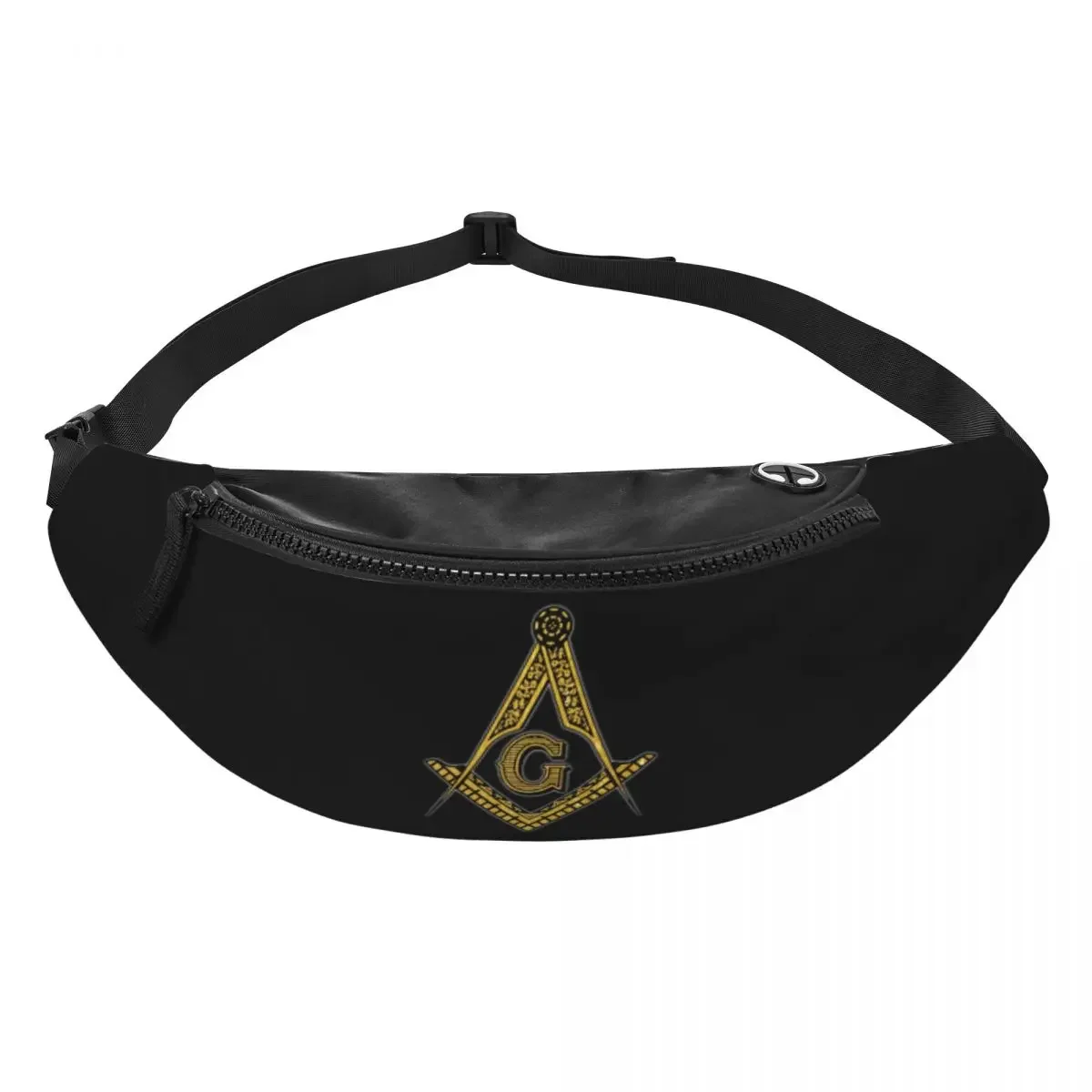 Masonic Freemason Fanny Pack Men Women Custom Freemasonry Crossbody Waist Bag for Cycling Camping Phone Money Pouch