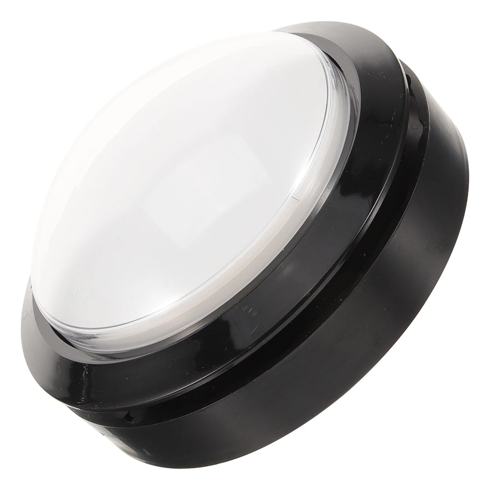 Large Round LED Quiz Responder Button White Plastic Game Machine Toy Replacement Push for Kids Learning Skills