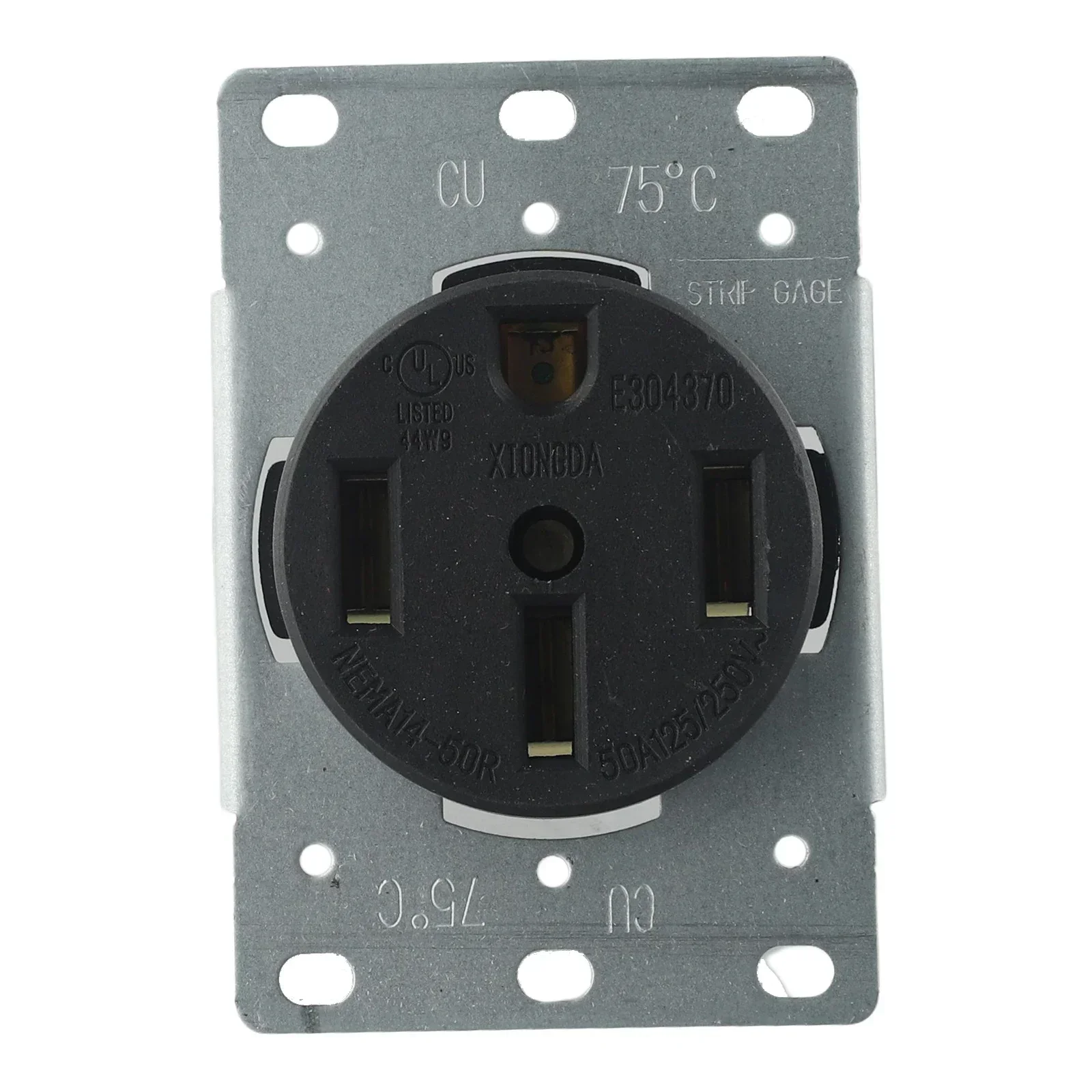 Durable Use For Power Generation Mechanical Straight Plug Connector Female NEMA 14-50R Power Range Self-Grounded UL