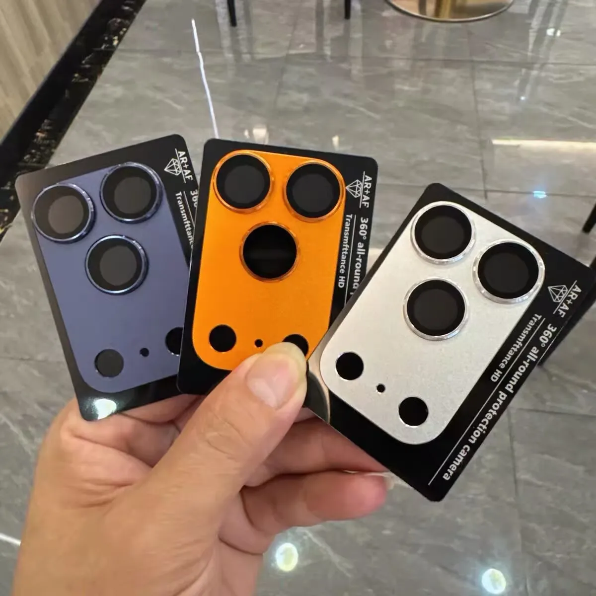 سبائك الألومنيوم درع عدسة الكاميرا حامي آيفون 17 برو ماكس عدسة فيلم 17pro غطاء حماية مضاد للشفافة #1