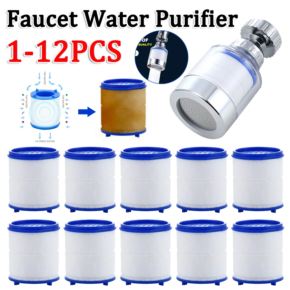 Faucet Purifier 360°Rotating Faucet Filter Kitchen Chlorine Removal Tap Aerator Anti-splash Bathroom Water Saving Tap Nozzle