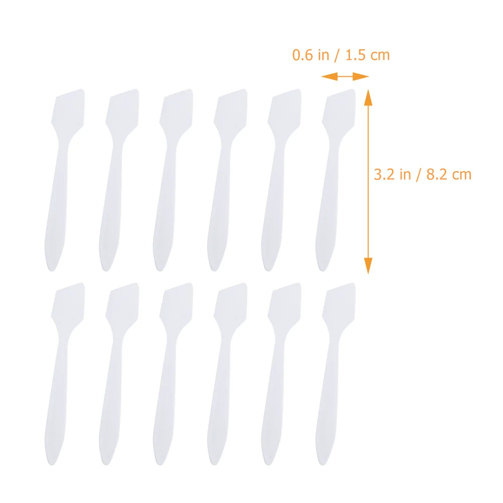 

200Pcs Plastic Facial Cream Scoops Skincare Spatulas Small Makeup Mask Spoons Eye Cream Lotion Application Beauty Tool