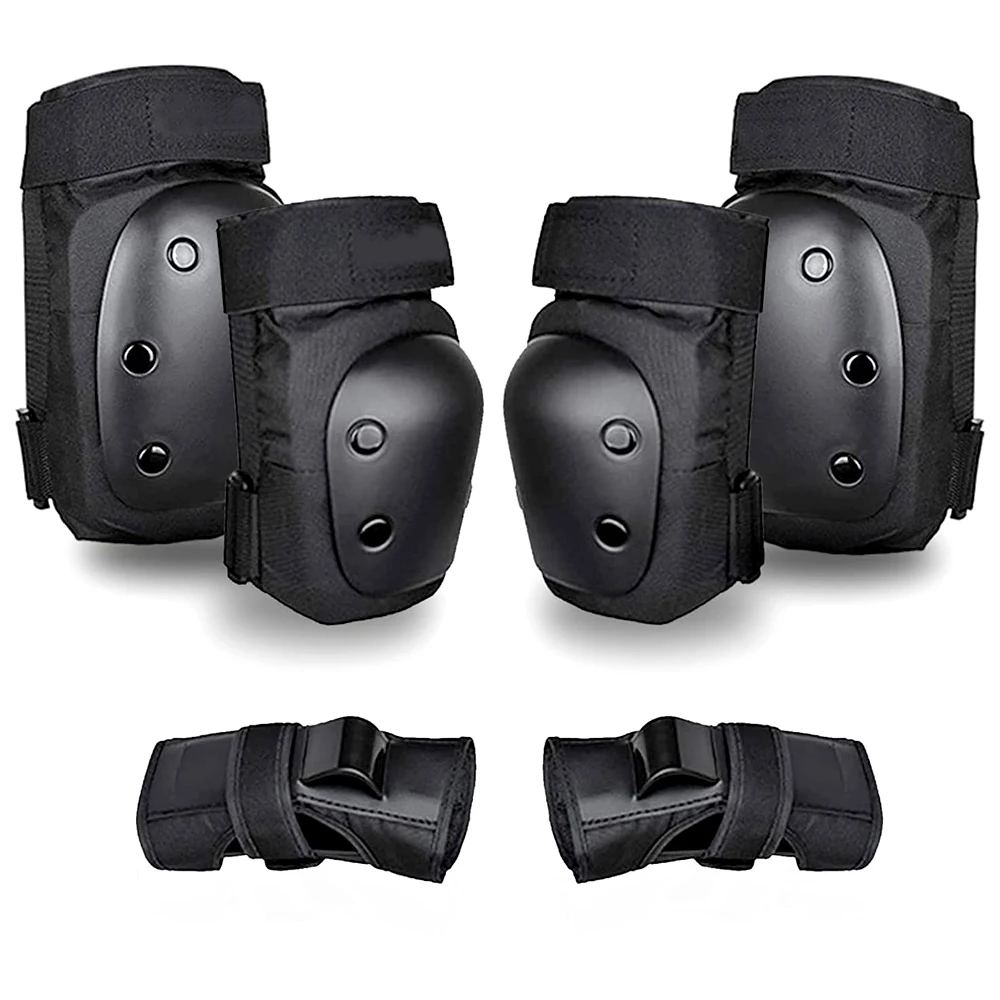 Adult/Child Knee Pads Elbow Pads Wrist Guards Protective Gear Set for Skateboarding Inline Roller Biking Roller Skating Cycling