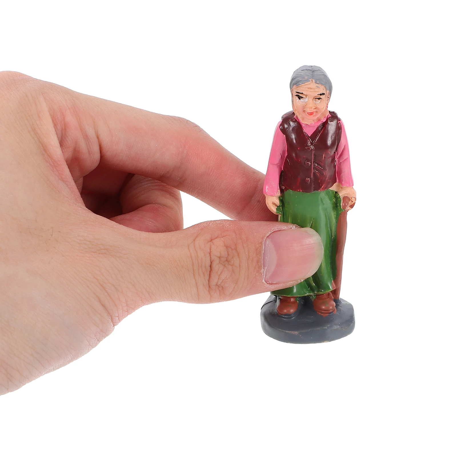 

10pcs Family Figurines Resin Mini People Models for Sand Table Layout Decor Wedding Cake Toppers Small Size Hand Painted Detail