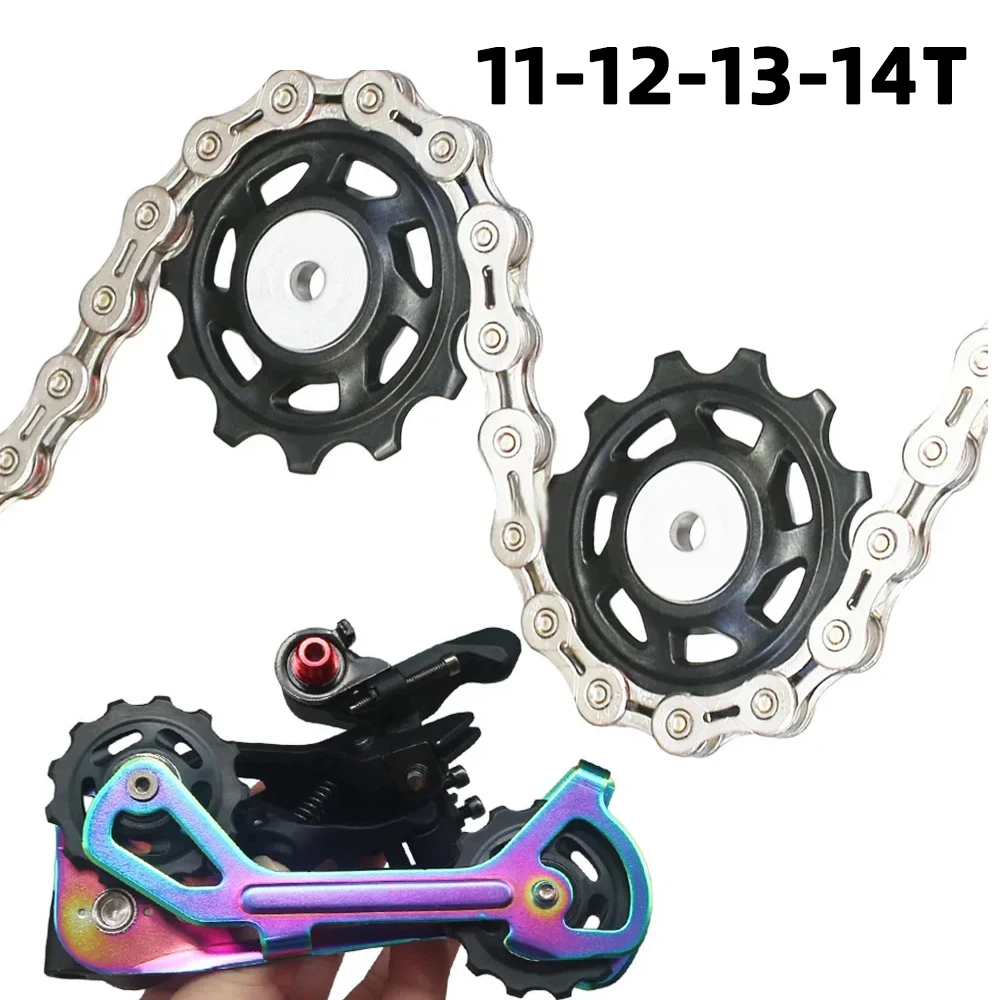 11T 12T 13T 14T Bicycle Rear Derailleur Pulley Wheel Guide Bearing MTB Road Bike Jockey Pulley Roller for Sram Shimano Repair
