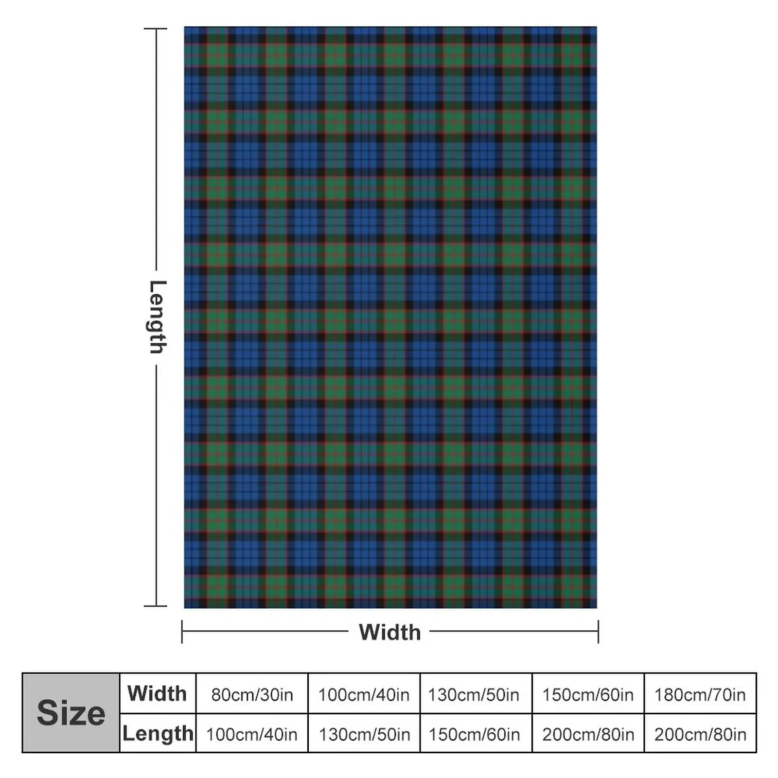 Clan Fletcher Tartan Throw Blanket Blankets For Sofas Luxury Throw Bed covers Blankets