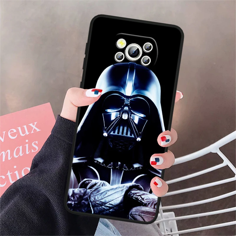 S-tar W-ars Darth Vader Yodas BB8 For POCO X6 M6 C55 C50 C40 C3 F5 F4 F3 M6 M5 M4 4G 5G GT Pro Silicone Black Phone Case