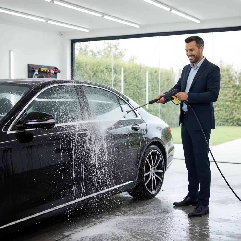 

Инструмент для мытья окон и стекол с подачей воды, 7-метровый гибкий шланг, для террас, садов, солнечных панелей