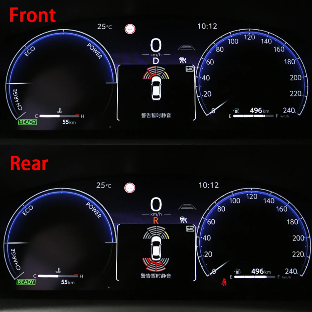 ZhuCamX Front Rear Parking Sensor Assistance Backup Radar Buzzer System for Toyota Corolla Cross XG10 2023 2024 2025