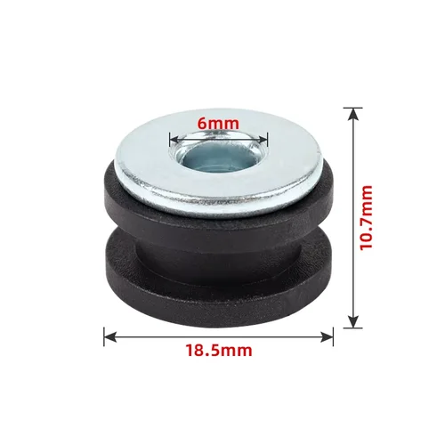 Imagen 2 del producto Kit surtido de pernos de arandelas de goma para motocicleta, 10 Uds., 6mm, perno de carenado, cojín de alivio de presión, arandela amortiguadora, casquillo de choque