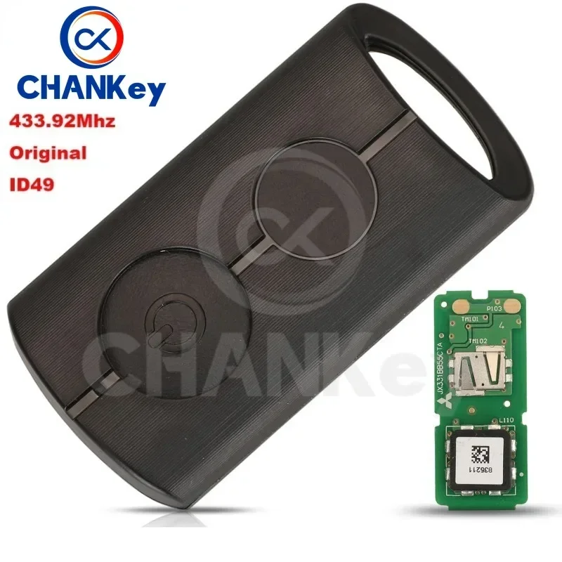 CHANKey 433Mhz ID49 Chip Motorcycle Car CNC Key Fob Case For YAMAHA XMAX X-MAX 125 250 300 400 2017 2018 2019 2020 2021