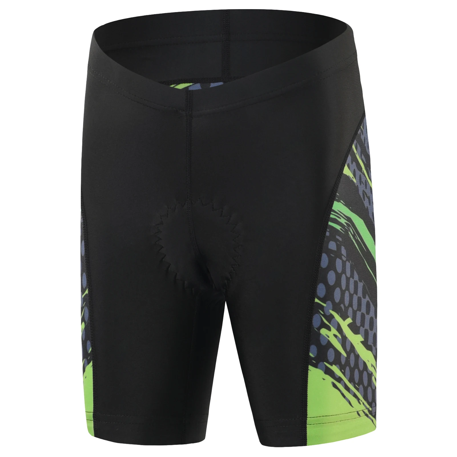 Children's Cycling Shorts with Gel Cushion,Square Leg Elastic Waist Half Pants,Kids Bicycle Bottoms,MTB Road Riding Bike Wear