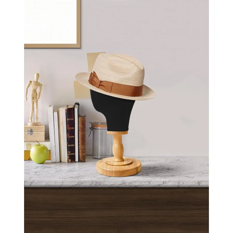 21 Polegada manequim cabeça suporte para perucas chapéus bonés cocar modelo de exibição de fone de ouvido com suporte de peruca de linho cúpula de lona e detacha