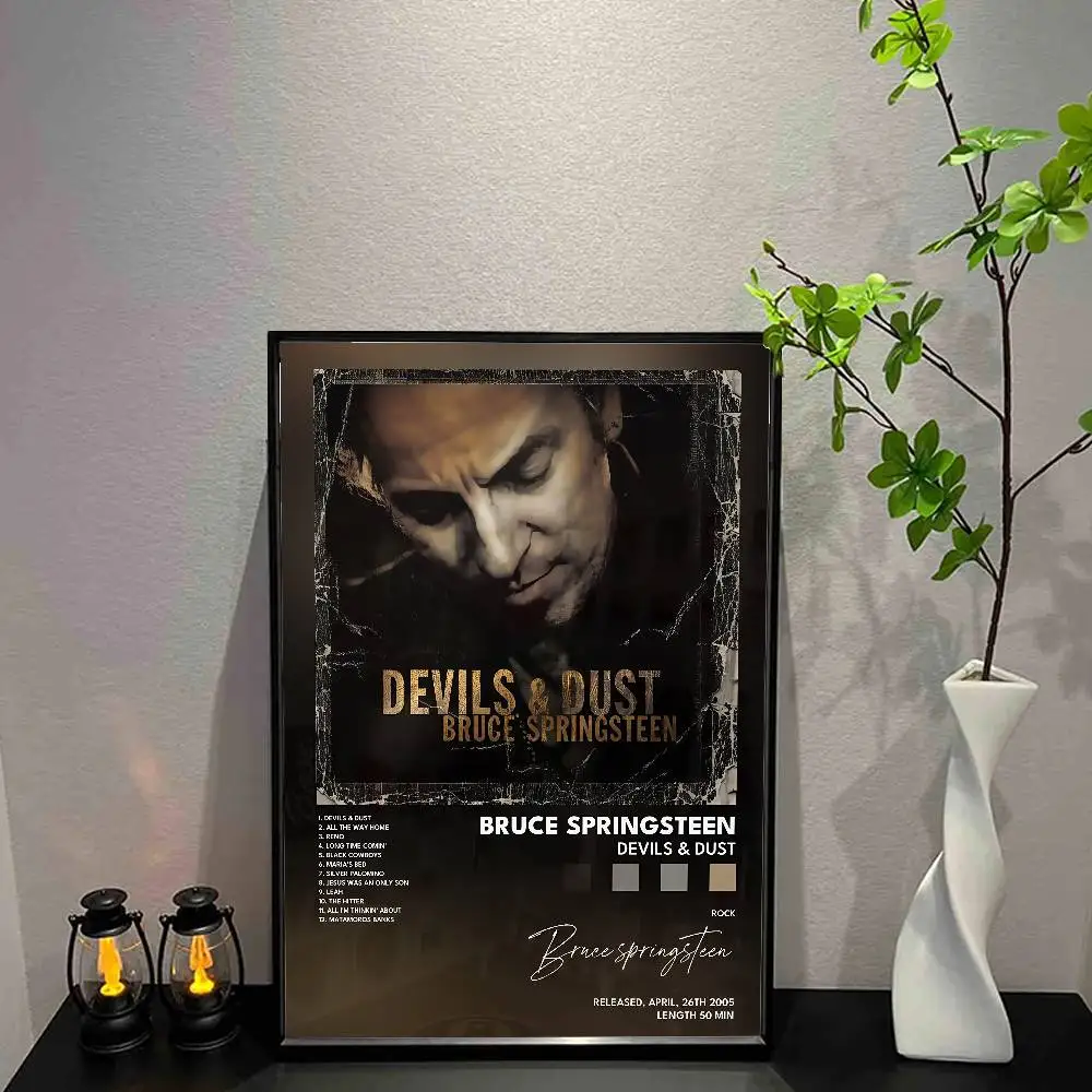 B-Bruce S-Springsteen постер музыкальный альбом холст печать настенный художественный декор комнаты настенный художественный принт домашний декор 50X70 комната