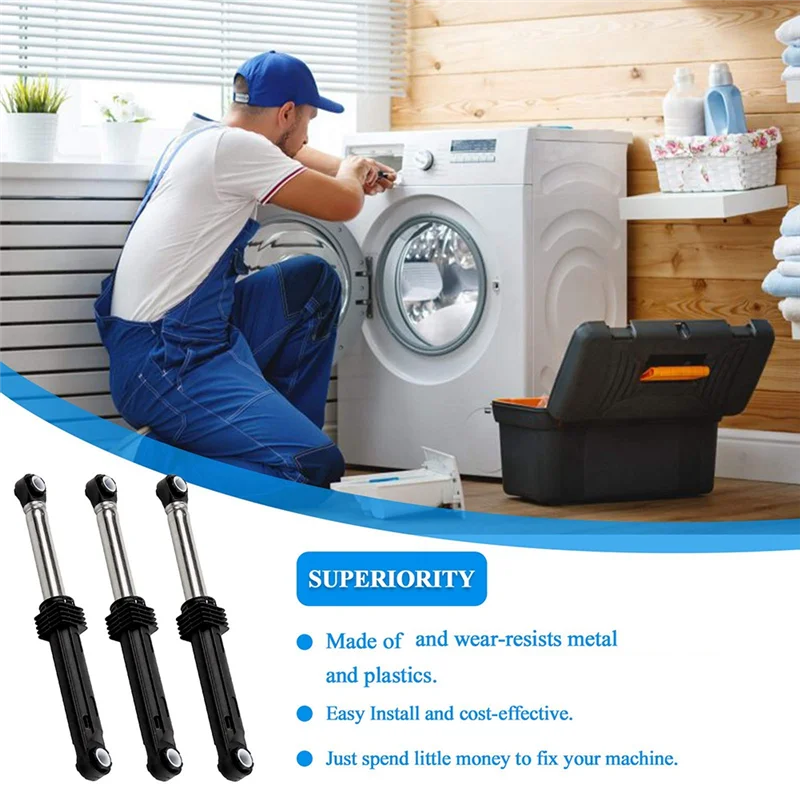 Jhd 3 peças 383eer3001g 4901er2003a arruela amortecedor peça de substituição para máquina de lavar lg 383eer3001f, 383eer3001h