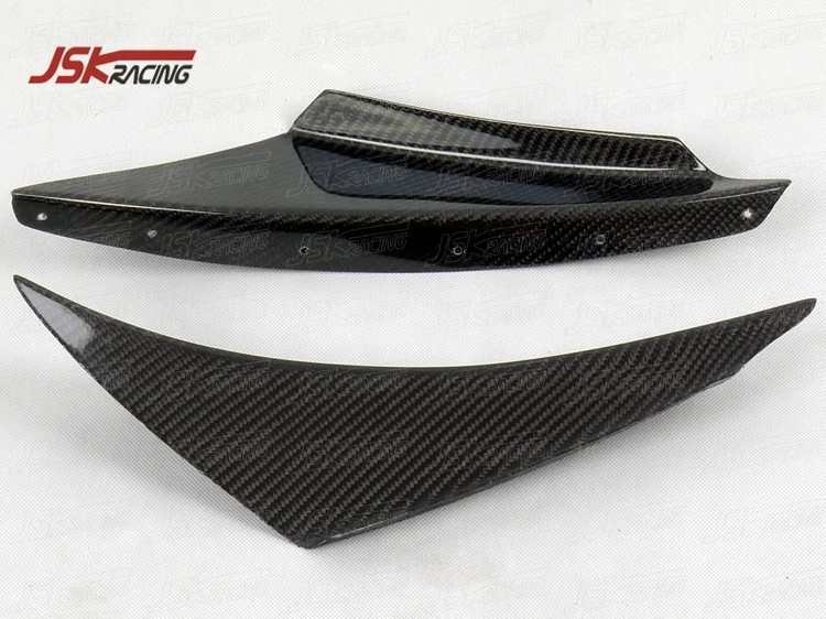 CARBON FIBER FRONT BUMPER CANARD for 2003-2005 MITSUBISHI LANCER EVOLUTION EVO 8