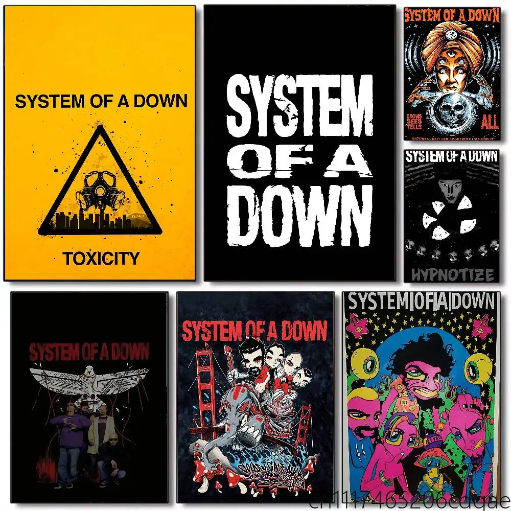 S-System Of A D-Down-SOAD Poster Art Print Anime Style Home Decor Ideal Gift Perfect Room Decor