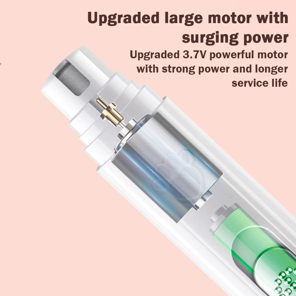 Nový chytrý pes dráp bruska, 2-speed elektrický nabíjení zvířátko dráp strunová, bezbolestné kocour dráp kapovací stroj