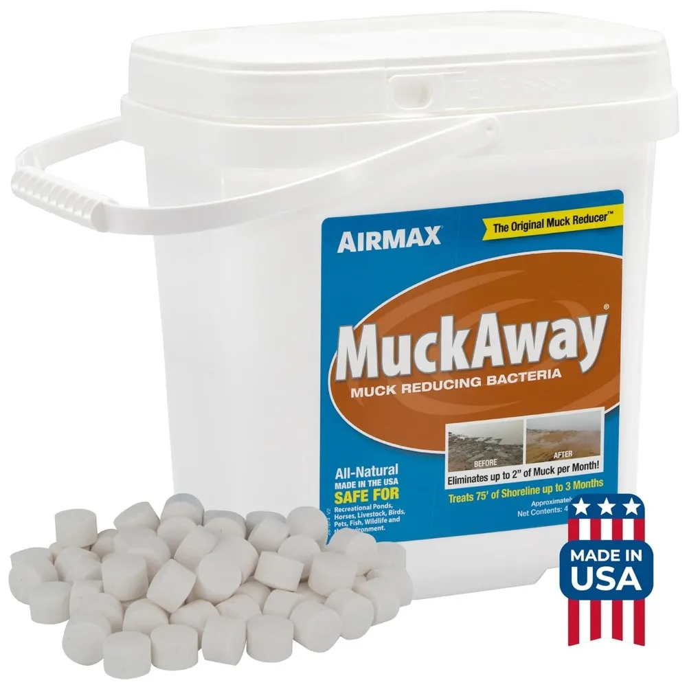 

MuckAway Natural Beneficial Bacteria for Outdoor Ponds & Lakes, Muck, Sludge & Noxious Odor Solution