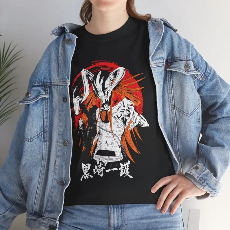 Ichigo camisa hueca completa, ropa de Anime