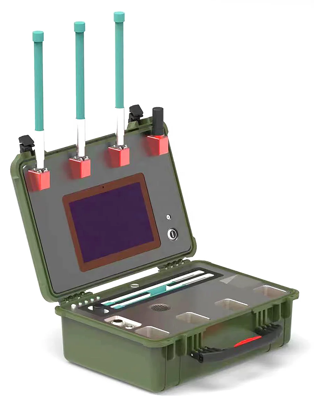 Portable Detection & Position Device, Dro ne identification, precise trajectory tracking, 5KM range for low-altitude defense