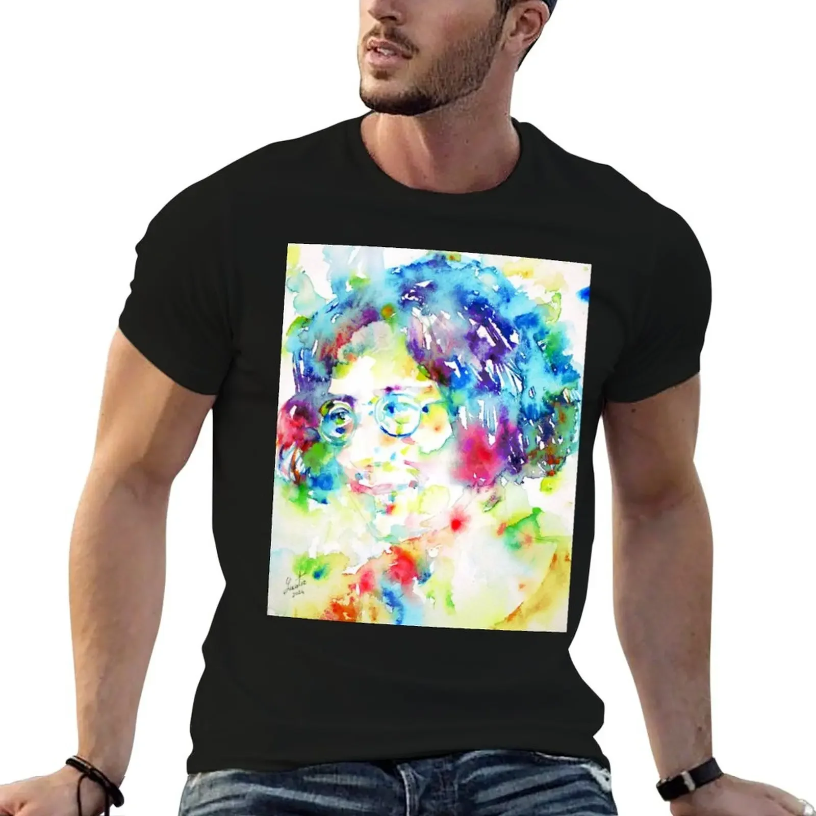 SIMONE WEIL - watercolor portrait.1 T-Shirt vintage anime shirt for a boy graphic tee shirt cotton t shirt men