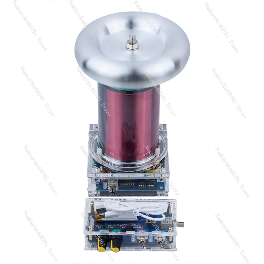 DIY finished high-frequency generator AC110-240V SSTC music Tesla coil 250W arc length 20cm