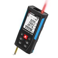 SNDWAY 2IN 1 Laser Rangefinder 2M tape measure,Voice prompt Laser Distance meter, Built-in Rechargeable Battery，Multifunctional