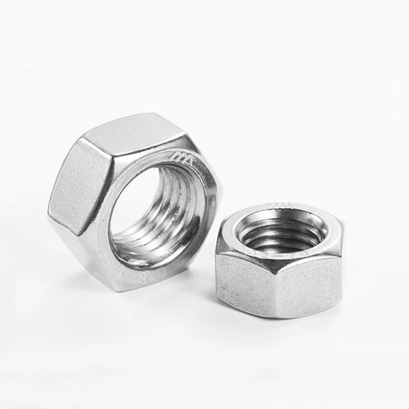 5~100pcs 316 A4 Stainless Steel Hex Nuts M2 M2.5 M3 M4 M5 M6 M8 M10 M12 DIN934 Metric Hexagon Nuts for Screw Bolt